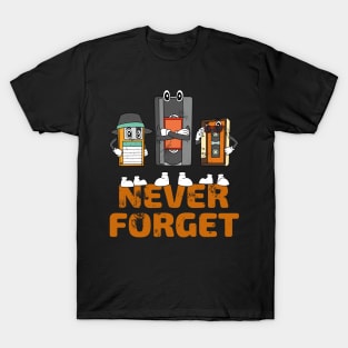 Never Forget Funny Vintage Retro VHS T-Shirt